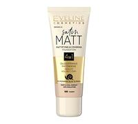 Eveline Cosmetics Satin Matt Matting Satin Matt Matting et couvrant Face Premier ministre, 30 ml, n° 101 Ivoire