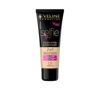 Eveline Cosmetics Selfie Time fond de teint et correcteur 2 en 1 teinte 03 Vanilla 30 ml