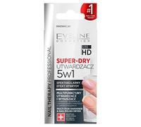 Eveline Cosmetics Super-dry 5-en-1 Durcisseur et Sécheur Multifonctionnel, Filtre UV, Huile d'Amande Douce