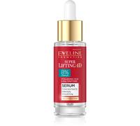 Eveline Cosmetics Super Lifting 4D Sérum anti-âge avancé avec acide hyaluronique et peptides - Formule végétalienne à absorption rapide pour une peau ferme et éclatante