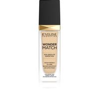 Eveline Cosmetics Wonder Match Fond De Teint Liquide Longue Tenue À L'acide Hyaluronique Teinte 05 Light Porcelain 30 Ml