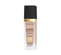 Eveline Cosmetics Wonder Match Fond de Teint Luxe Adaptatif - Teinte 35 Sunny Beige, Végan, 30 ML
