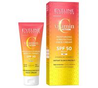 Eveline Crème Solaire Pour Le Visage Vitamin C 3x Action Moisturizing & Protective Spf50 30ml