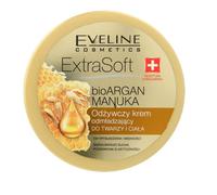 Eveline Extra Soft BioARGAN Crème rajeunissante pour le visage et le corps à l'huile de manuka 175 ml