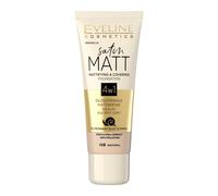 Eveline Cosmetics Satin Matt fond de teint matifiant à l'extrait de bave d'escargot teinte 103 Natural 30 ml