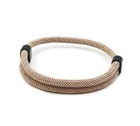 EVEMATE Bracelet paracorde fait de corde à voile en nylon | Bande de marin surfeur réglable | Pour les loisirs, le sport et la vie quotidienne (Brun Clair)