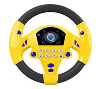 Evember 20x20cm Jouets De Volant pour Enfant, avec Lumière Et Son, Jouets De Simulation De Volant De Voiture, Rotation À 360° Simulateur De Conduite Enfant Volant, Jouet Cadeau Éducatif Précoce