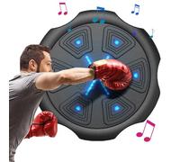 Evember Boxe Musicale,Plaquettes Numériques à Fixation Murale,Éclairage LED - Cibles de Frappe Numériques pour l'Entraînement à Domicile des Adultes, Coordination Main-Œil, Fitness et