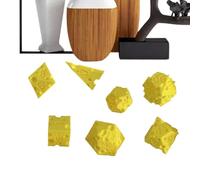Evember Dés De Jeu - 7 Pièces Dés Fromage,Jouet Interactif Impression 3D pour Apprentissage Mathématiques Jeu de Rôle Prise de Décision Fête Voyage Salle de Classe