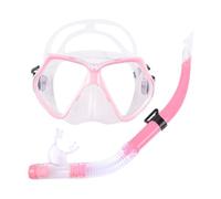 Evember Ensemble De Tuba Sec, 17x9cm Masque De Plongée Panos, Lunettes De Plongée Et Tubas Antibuée, Équipement Professionnel De Masque De Plongées avec 40cm Tuba pour Adultes