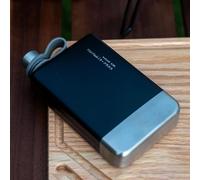 Evember Flasque À Alcool, Bouteille D'eau Plate De 230 Ml, Pour Jus Café Soda, Flacon De Hanche Portable, 14.5x8x2.5cm Bouteille D'eau En Acier Inoxydable Pour Voyages Fitness Camping Cyclisme