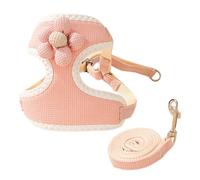 Evember Harnais et laisses de promenade pour chat, harnais souple élastique réglable, harnais multifonction anti-fugue avec laisses de 120 cm, fournitures d'extérieur pour chat pour une exploration