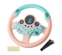 Evember Jouet De Volant pour, Volant Simulé Rotatif À 360 Degrés, Simulateur De Volant Éducatif avec Lumière Musicale, Cadeau Éducatif Précoce pour Enfant en Bas Âge, 25x25x8cm