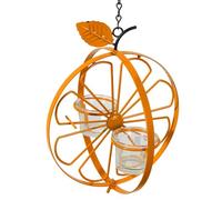 Evember Mangeoire à gelée pour oiseaux - Support en métal pour fruits et colibri - Récipient à gelée de raisin avec support orange, bol amovible pour nectar, gelée et oranges