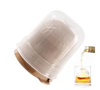 Evember Moule à glace sphérique - Moule à glaçons à whisky anti-fuite, résistant aux déversements, moule flexible de hockey sur glace, moule à sphère de glace pour faire des palets, des cocktails, du