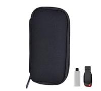 Evember Organiseur de voyage pour appareils électroniques | 10 emplacements pochette de transport pour câbles | Sac étanche pour disque U disque, pochette de rangement à fermeture éclair lisse pour