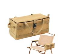 Evember Organiseur d'ustensiles de cuisine de camping - Sac de grande capacité avec poignée, tissu Oxford 600D pliable et étanche pour tente, corde à vent, sol