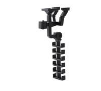 Evember Porte-Clés Mural,Porte-Clés Adhésif Sans Perçage - Support Gain De Place, Organisateur Multifonction En Forme De Robot Pour Ceinture, Sac À Main, Cartable, Sac À Dos, Entrée, Placard