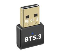 Evember Récepteur de dongle d'émetteur USB, Adaptateur 5.3 pour PC | 5.3 Récepteur et émetteur sans Fil - Adaptateurs de réseau Informatique USB de Connexion Rapide PC