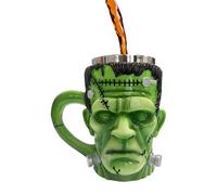 Evember Tasse de Voyage | Tasse Étrange Effrayante et Fantaisiste - Mug Festif en Résine et Acier Inoxydable Idée Cadeau pour Amis Vin Femmes Hommes Adultes Travail Bière Jus Lait