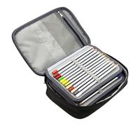 Evember Trousse à Crayons Extra Large | Grande Pochette à Crayons à 5 Compartiments, Sac de Rangement pour, Adolescents, Enseignants, étudiants, collège, Bureau, lycée, Salle de Classe, Maison