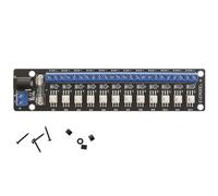 Evemodel 1 ensemble de commutateurs 3-24 V CC - Commutateur - Distributeur de courant - Multiprise - Panneau de distribution (12 interrupteurs)