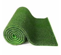 Evemodel 1 pièce 41 x 99 cm Tapis d'herbe verte miniature Prairie Tapis de gazon artificiel pour modèle de piste, paysages miniatures (8 mm)