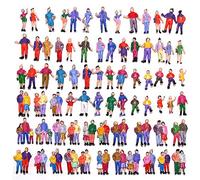 Evemodel 100x Modèle Figurines DE Personnages en Couleur 18MM échelle 1:87 Ho