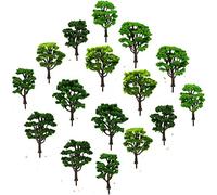 Evemodel 16 pièces modèle arbres feuillus piste H0 H0 mini jardin forêt modélisme mini jardin bonsaï décor bonsaï maison de poupée