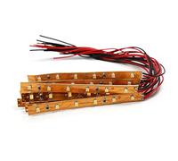 Evemodel Lot de 10 bandes lumineuses LED auto-adhésives Blanc chaud 12 V ~ 18 V 10 cm DD04WM-10N-EU