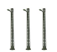 Evemodel Lot de 3 lampadaires en treillis pour poteau de tourisme - Modèle 1 : 160