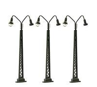Evemodel Lot de 3 lampes de trajectoire en treillis - Disposition lumière N