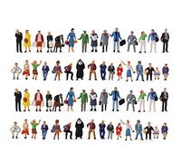 Evemodel Trace H0 1:87 Figurines debout assises, personnes, kit de modélisation, passagers (60 pièces)
