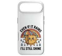 Even If It Rains I'll Still Shine Cute Sun Positive Citation Coque pour iPhone Air