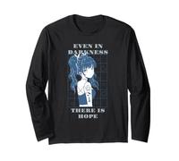 Even in Darkness There is Hope Retro Anime Citations Cadeau Manche Longue