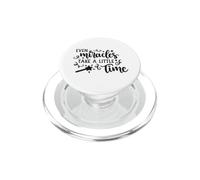 Even Miracles Take a Little Time Citation d'amour inspirante PopSockets PopGrip pour MagSafe
