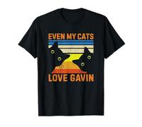 Even My Cats Love Gavin Birthday First Name T-Shirt