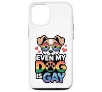 Even My Dog Is Gay | Funny Rainbow Pride Pet Design apparels Coque pour iPhone 12/12 Pro