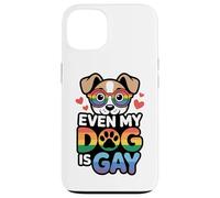 Even My Dog Is Gay | Funny Rainbow Pride Pet Design apparels Coque pour iPhone 13