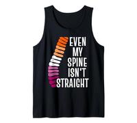 Even My Spine is Not Straight Lesbian WLW Pride Débardeur
