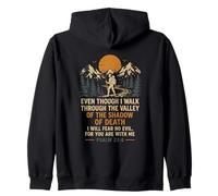 Even Though I Walk Through The Valley Psaum 23 4 Sweat à Capuche