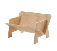 Evenden Bibliothèque de table inclinée en bois, étagère à livres pour enfants, organisateur de rangement de bureau rustique, étagère à livres d'exposition, , facile à utiliser