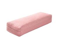 Evenden Coussin de Yoga Doux Lavable Rectangulaire Portable Bolster Oreiller de Sommeil Yoga Fitness Accessoires, Rose en Polyester + Éponge, 64 x 24 x 13 cm
