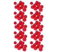 Evenden Lot de 100 adorables nez de clown en éponge rouge pour fête, Noël, Halloween, costume de magie, accessoires de robe
