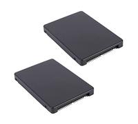 Evenden Lot de 2 adaptateurs convertisseur MSATA 44 broches vers 2,5 IDE HDD SSD MSATA vers PATA avec boîtier