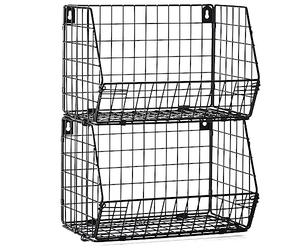 Evenden Organisateur d'armoire à suspendre Panier métallique pour buanderie, armoire, bureau, maison, cuisine