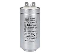 eVendix Condensateur 10 µF Compatible avec AEG 125002061/5 pour sèche-Linge et sèche-Linge