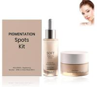 Evendra Dark Spot Cream+Essence éclaircissante,Creme Eclaircissante Peau Noir Puissant,Créme Anti Tache Visage,Reduce Taches De Rousséur,Anti-Pigmentation,Dark Spot Correcting Glow Serum,Soin Peau (1)
