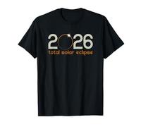 Événement Solaire Total Eclipse 2026 Science de l'événement Cosmique T-Shirt