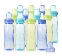 Evenflo Biberon classique de bouteilles teinté, vert/bleu/orange, 8 ml (Lot de 12)